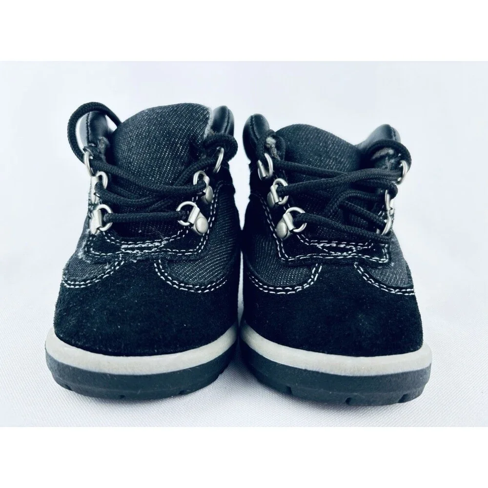 Vintage McKids Black Boots Action Flex Toddler Baby Size 2 Drew Lace‎ Up
